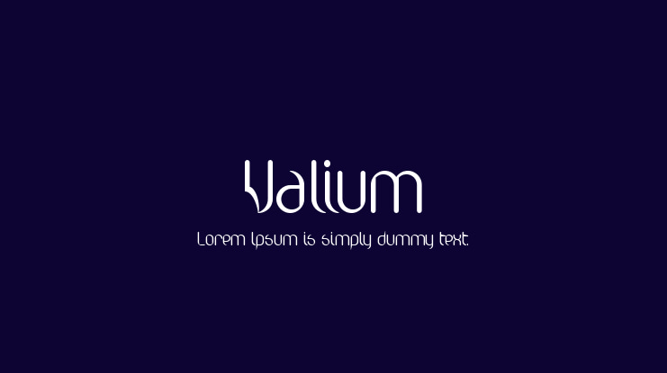 Valium Font
