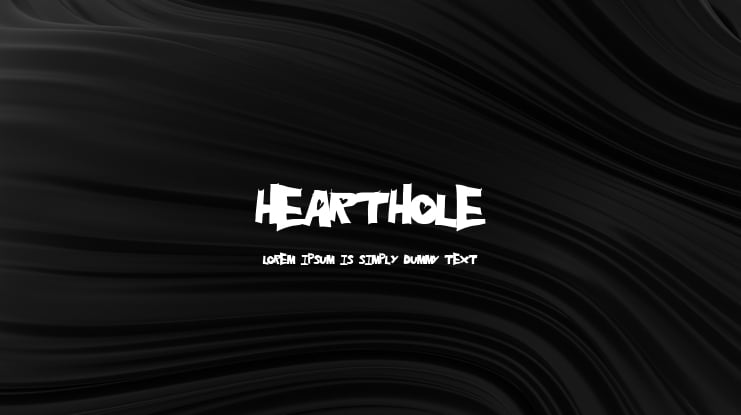 HeartHole Font