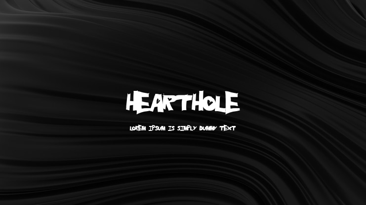 HeartHole Font