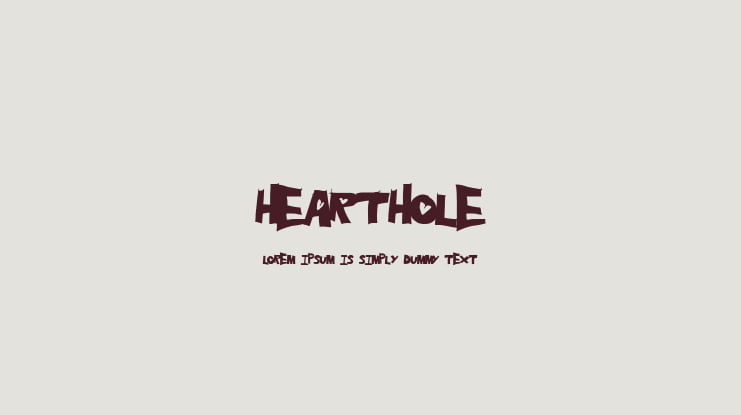 HeartHole Font