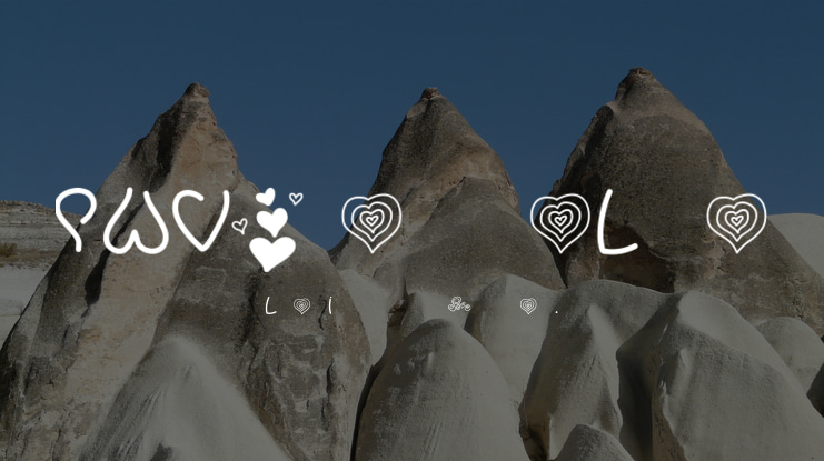 PWValentineLove Font