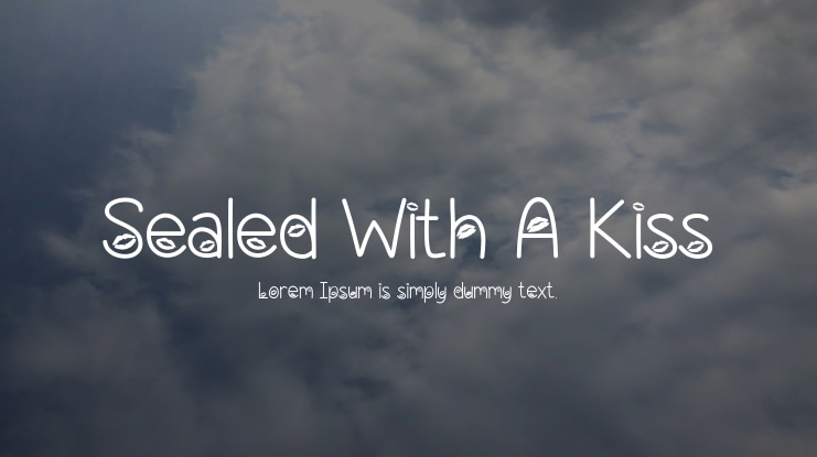 Sealed With A Kiss Font