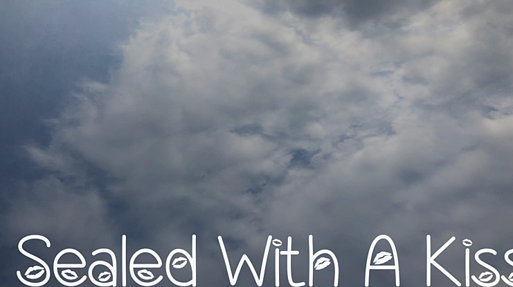 Sealed With A Kiss Font