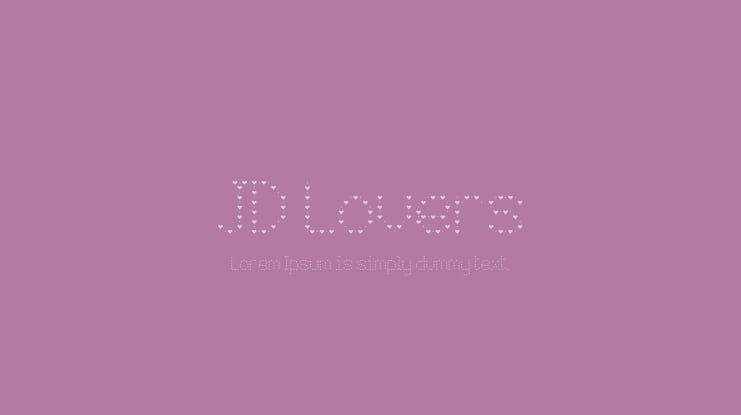 JD Lovers Font