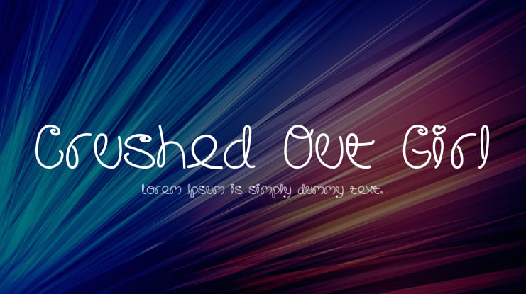 Crushed Out Girl Font Family