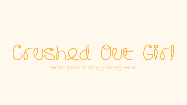 Crushed Out Girl Font Family