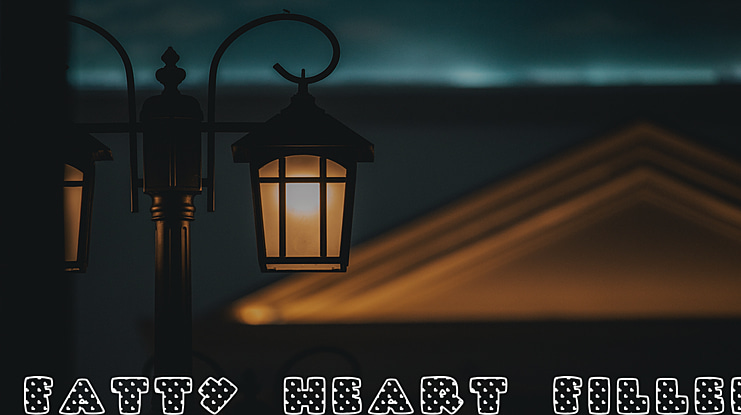 Fatty Heart Filled Font