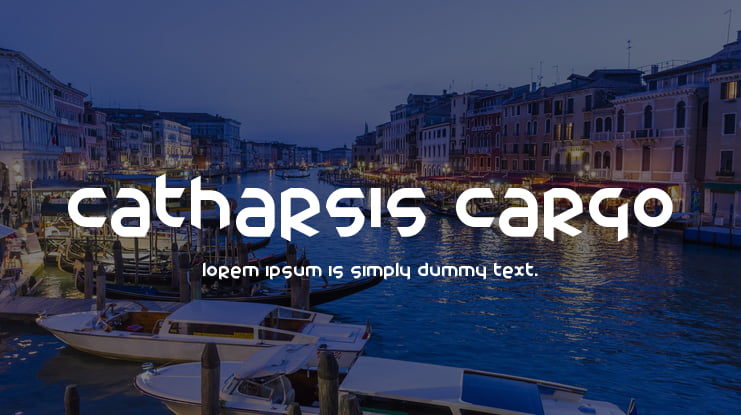 Catharsis Cargo Font