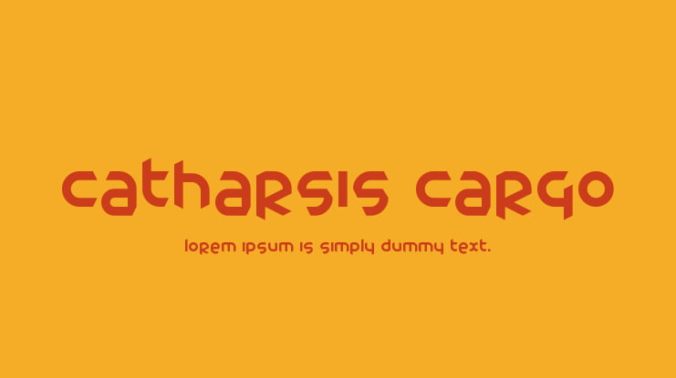 Catharsis Cargo Font