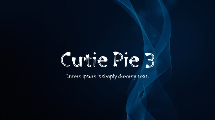 Cutie Pie 3 Font