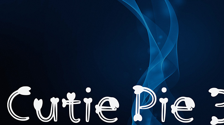 Cutie Pie 3 Font