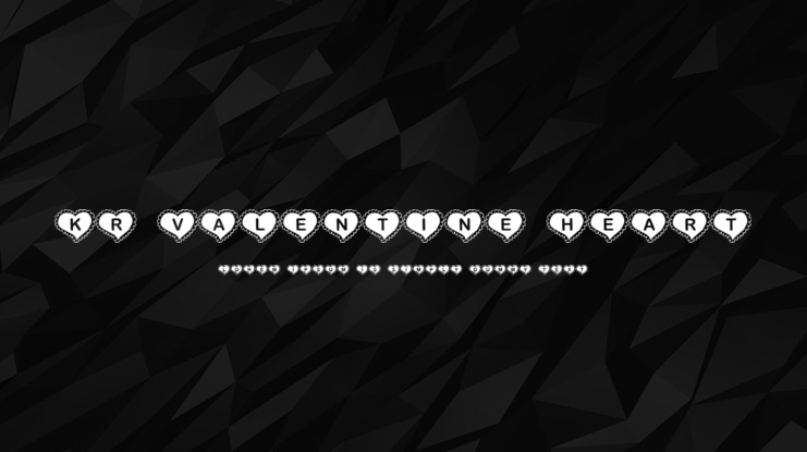 KR Valentine Heart Font
