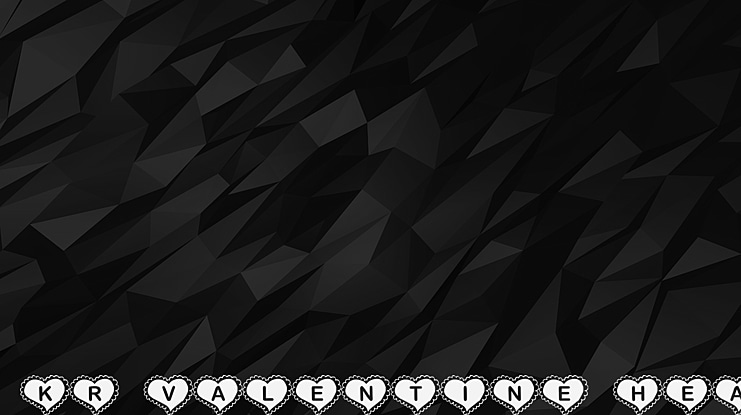 KR Valentine Heart Font
