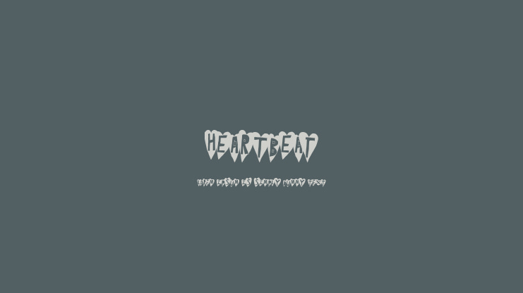HeartBeat Font
