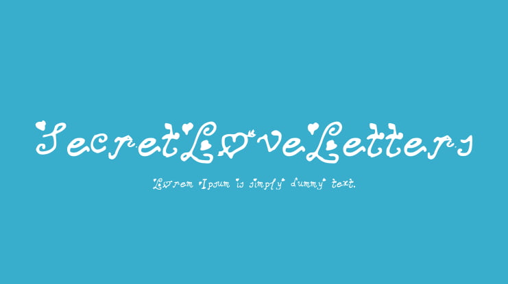 SecretLoveLetters Font