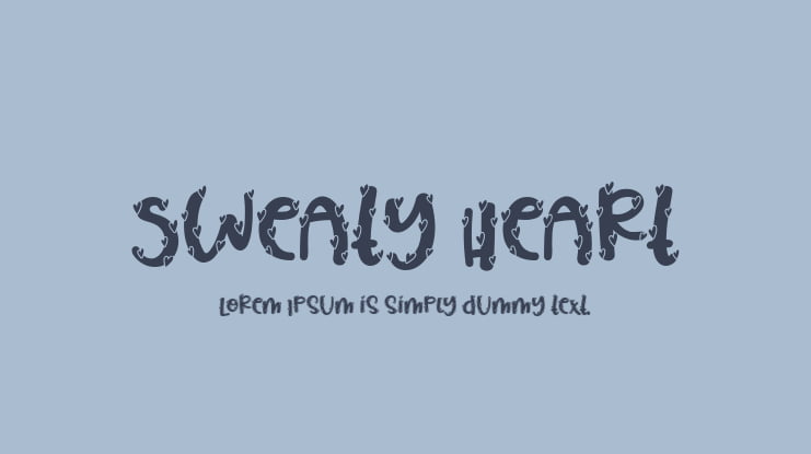 Sweaty Heart Font