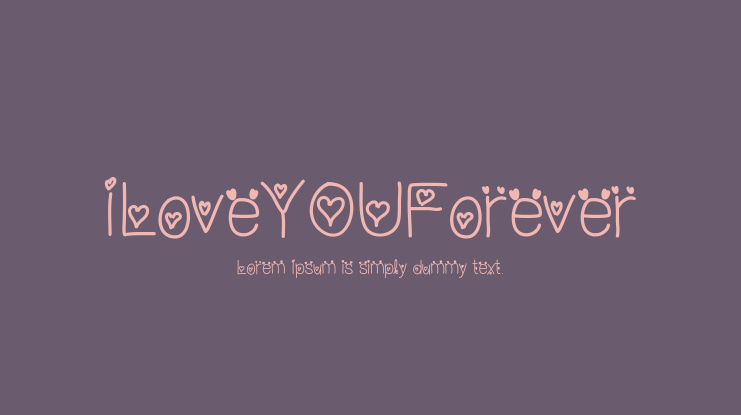 ILoveYOUForever Font