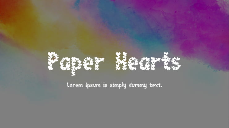 Paper Hearts Font