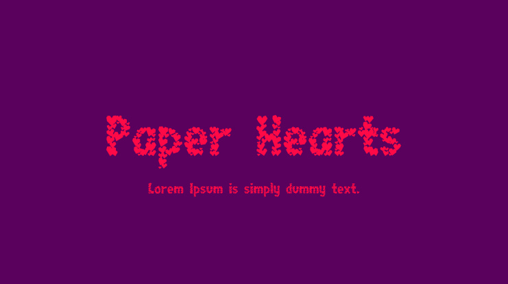 Paper Hearts Font