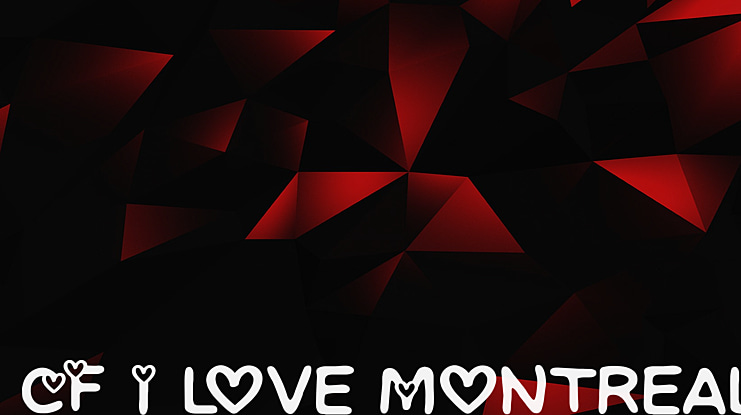 CF I love Montreal Font