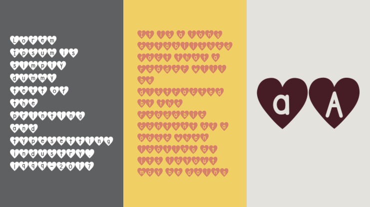DJB Shape Up Hearts Font