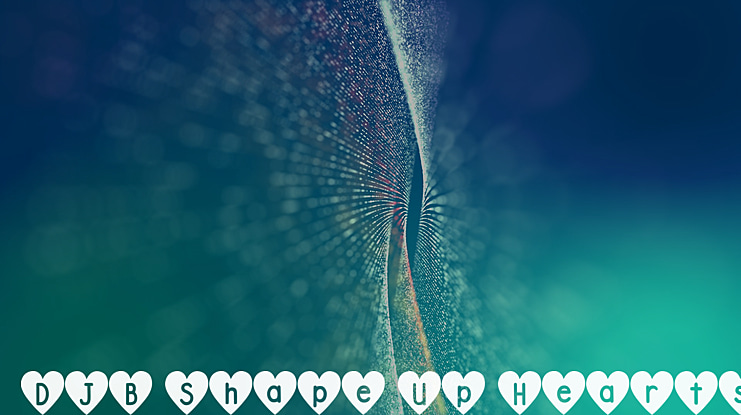 DJB Shape Up Hearts Font