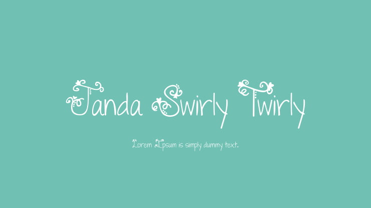 Janda Swirly Twirly Font