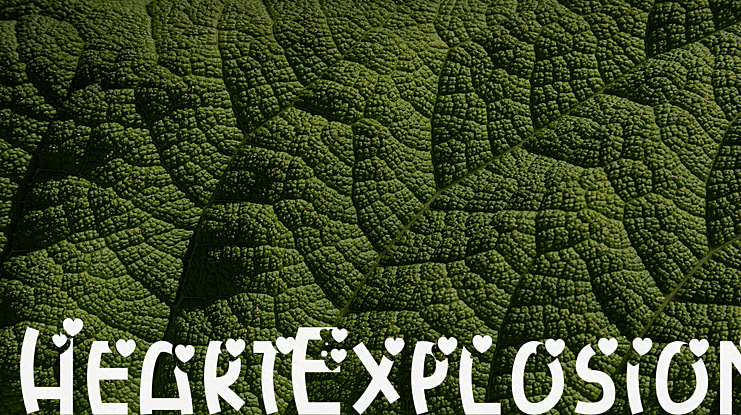 HeartExplosion Font