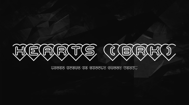 Hearts (BRK) Font