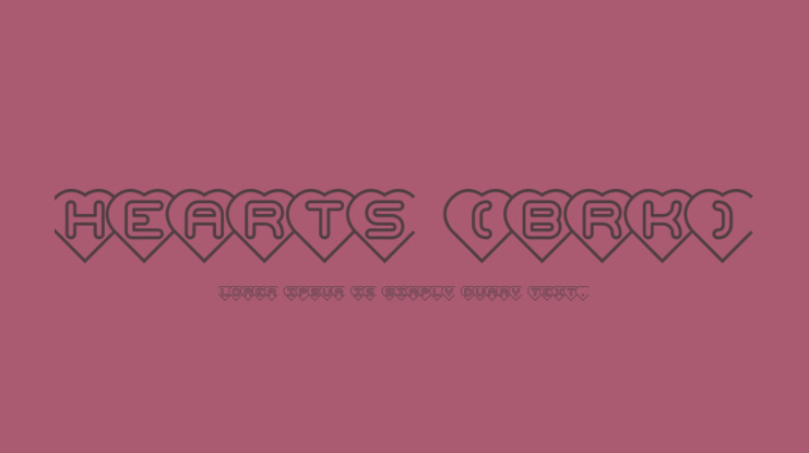 Hearts (BRK) Font