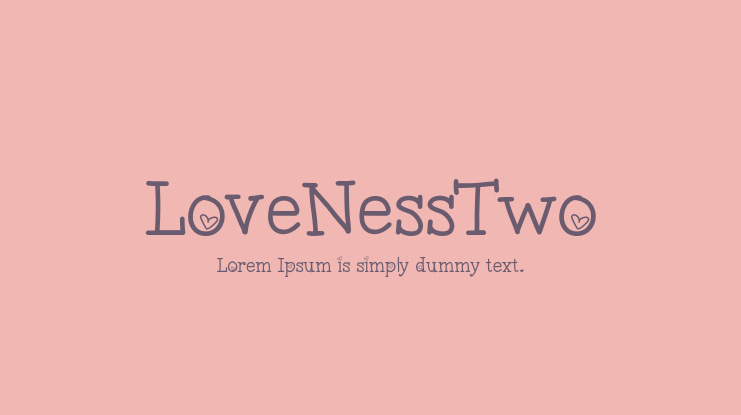 LoveNessTwo Font