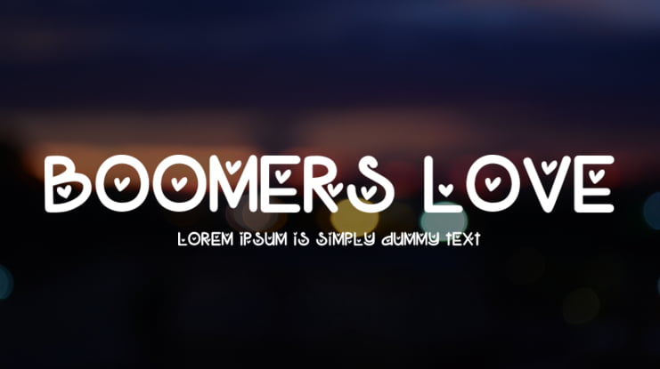 Boomers Love Font