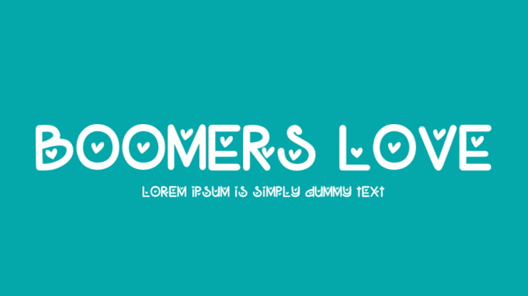 Boomers Love Font