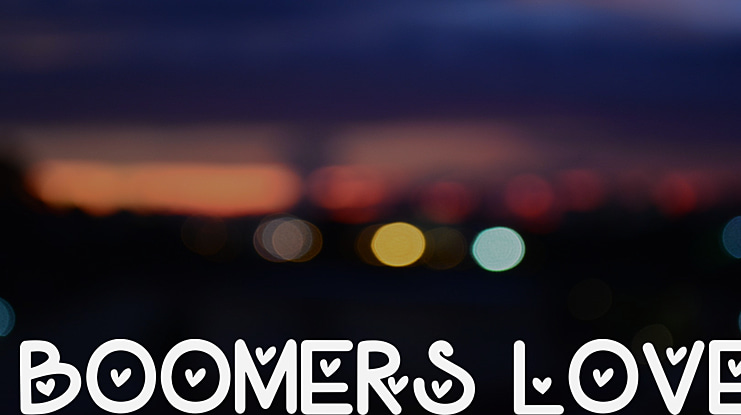 Boomers Love Font