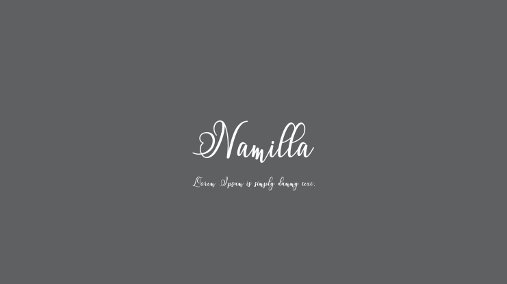 Namilla Font