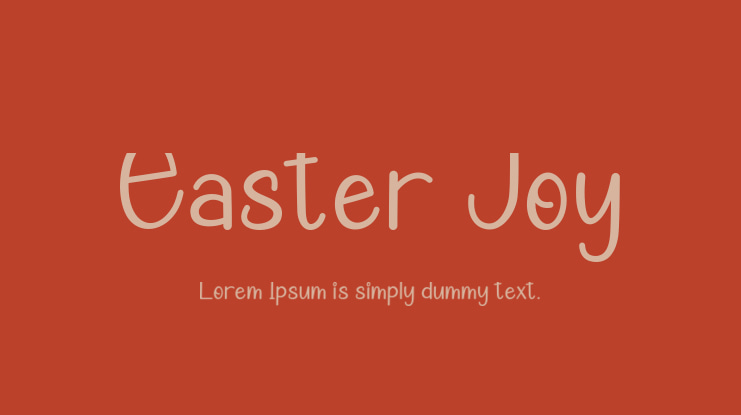Easter Joy Font