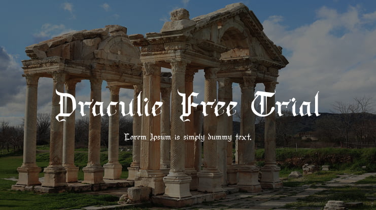 Draculie Free Trial Font