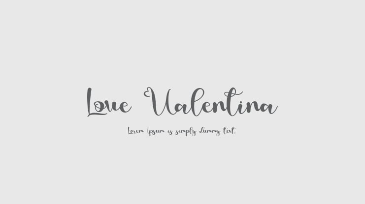 Love Valentina Font