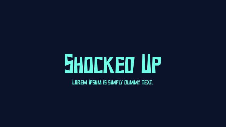 Shocked Up Font