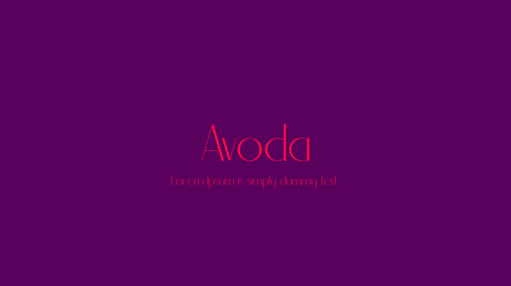 Avoda Font
