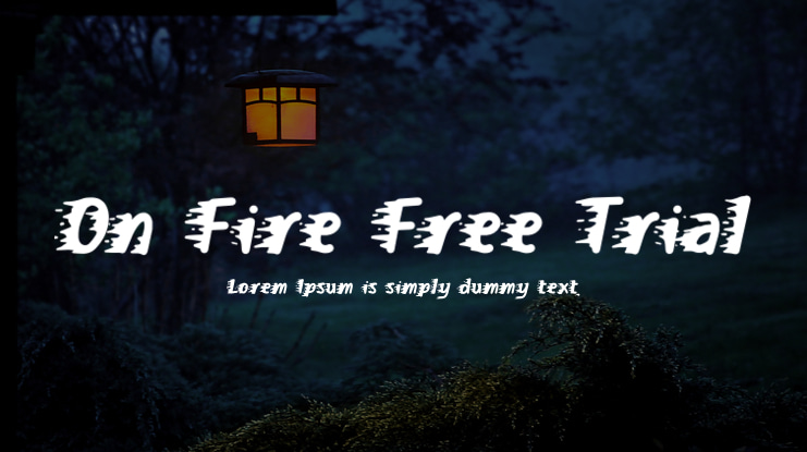 On Fire Free Trial Font
