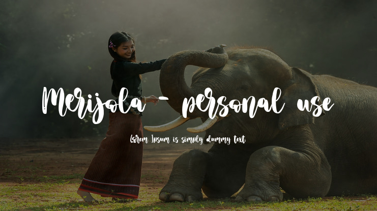 Merijola - personal use Font