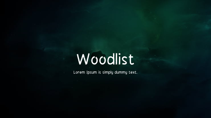 Woodlist Font