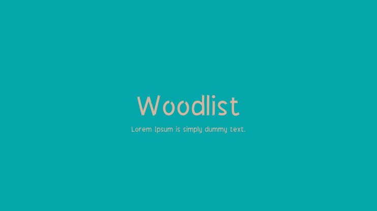 Woodlist Font