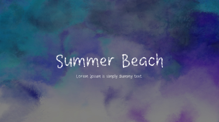 Summer Beach Font