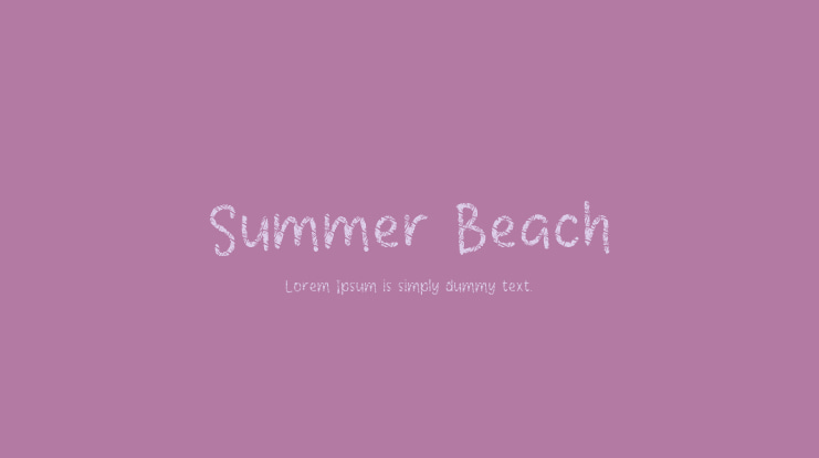 Summer Beach Font