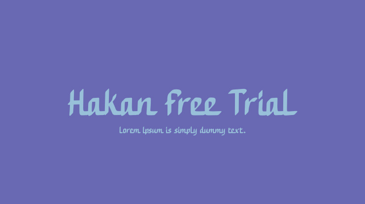 Hakan Free Trial Font