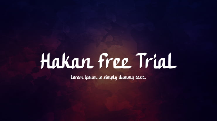 Hakan Free Trial Font