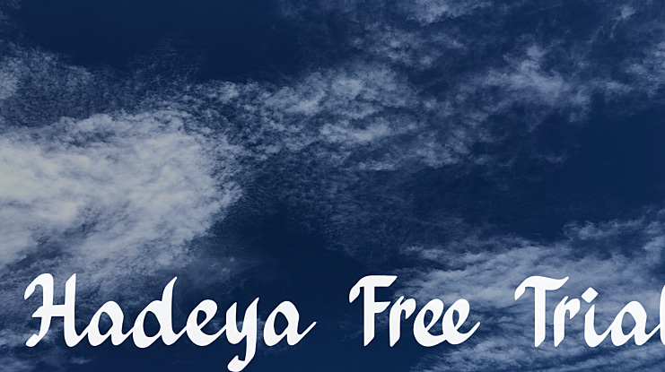 Hadeya Free Trial Font
