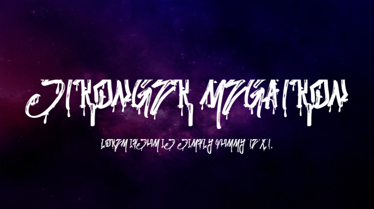 Stronger Megatron Font